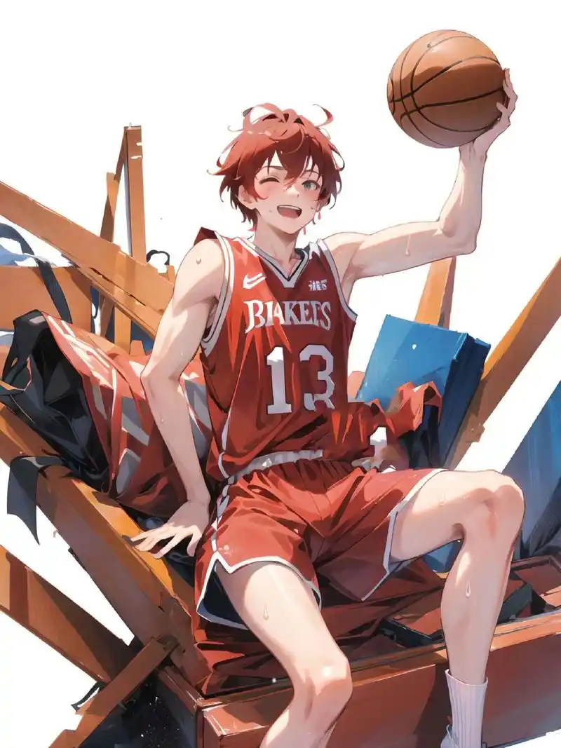 红发腹肌白袜篮球体育生 记得小时候也挺爱看灌篮高手的 嗯没错,你