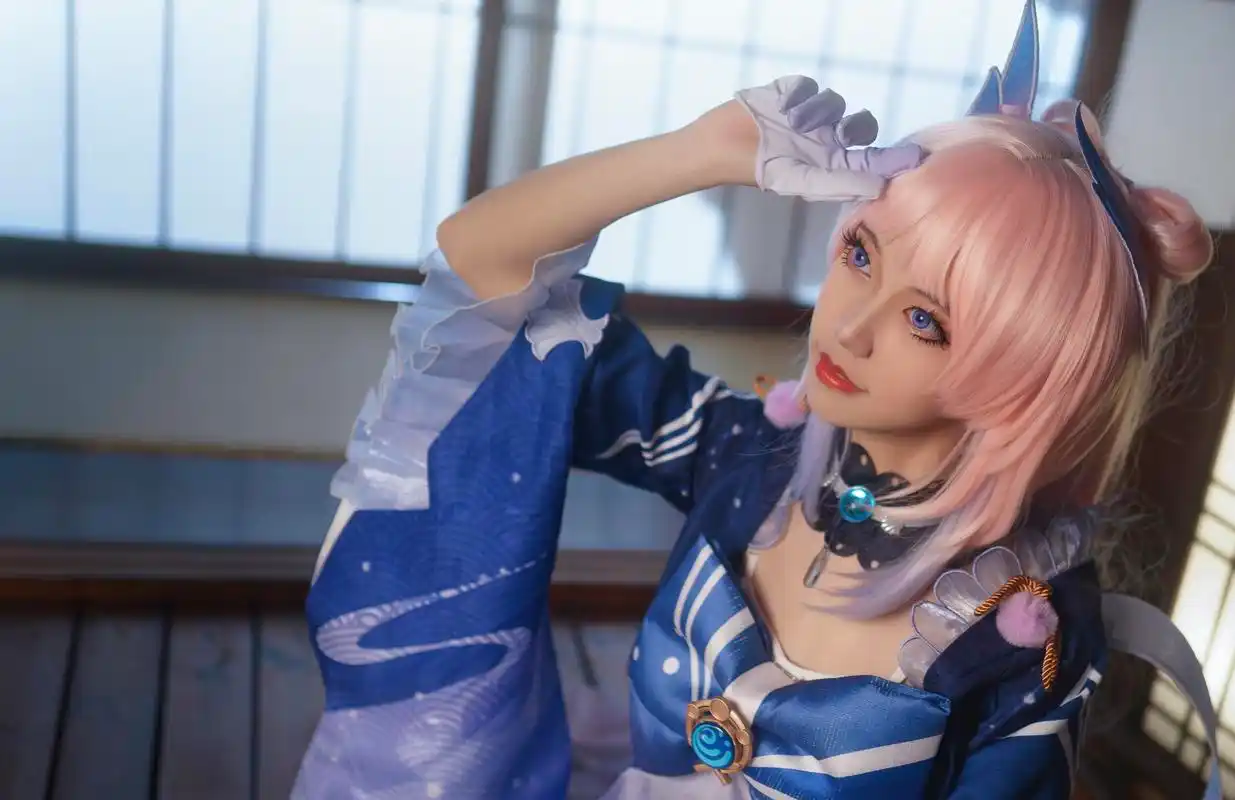 珊瑚宫心海cos,有小姐姐这一双大长腿在,属实是好看呀