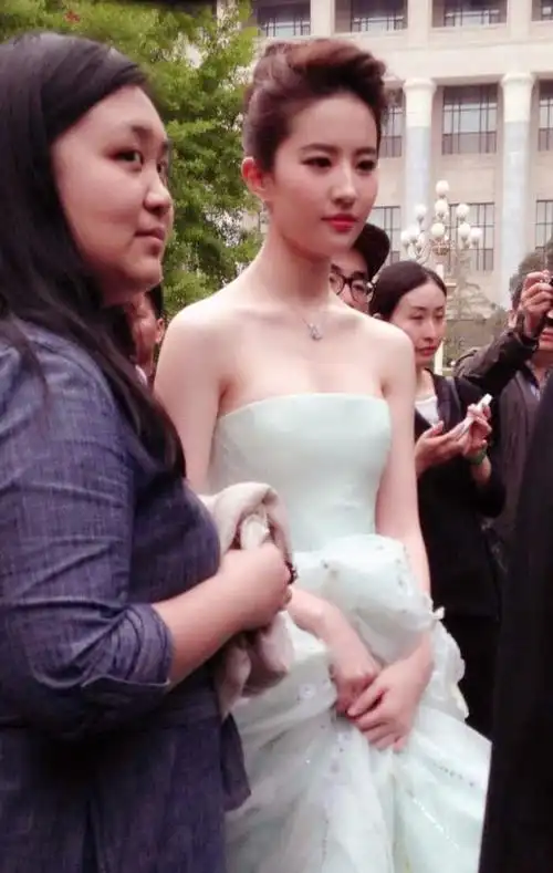 吓到我了刘亦菲到底有多高看黄圣依站她身边就像在坑里