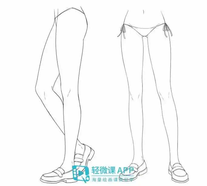 腿部绘画练习教程