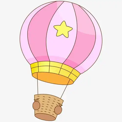 卡通装饰可爱小清新装饰海报装饰热气球