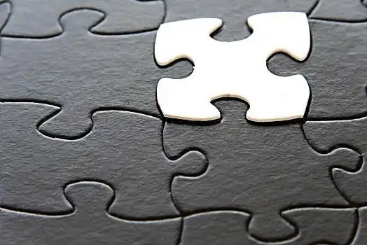 黑白,拼图,对比