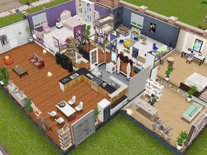 模拟人生畅玩版家有儿女的房子