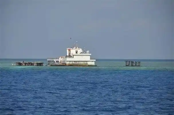 南海"填海造岛"现状:我国成功把南薰礁吹填成为南薰岛_南沙群岛_岛礁_