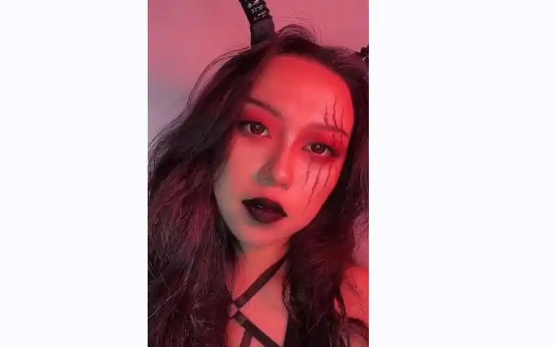 暗黑嗜血女巫妆99万圣节妆容