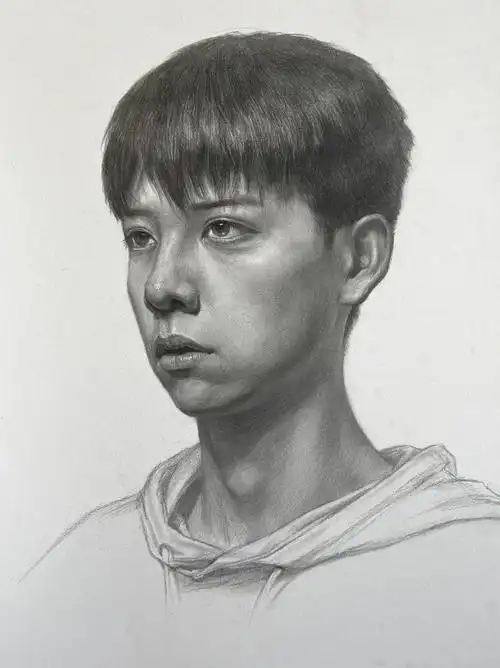 素描男青年联考步骤图