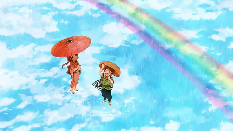 彩虹和太阳雨-创作壁纸-触站