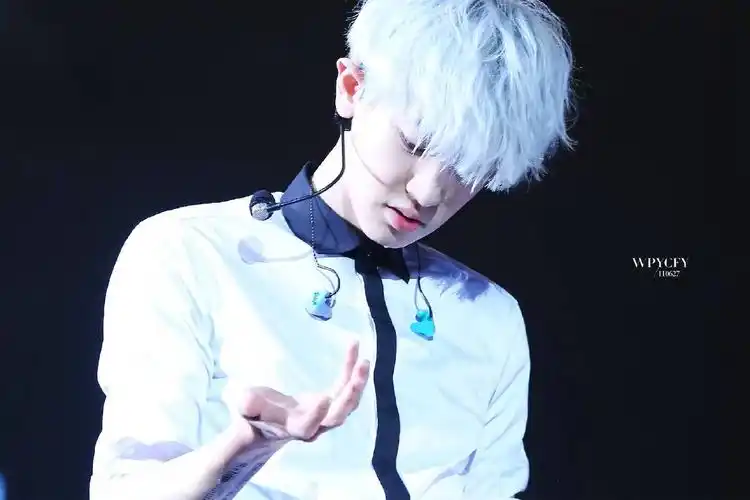 朴灿烈 银发 仙子