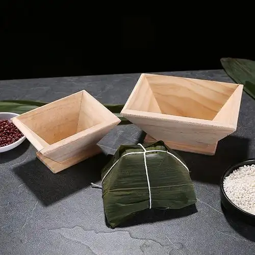 纳丽雅实木包粽子模具厨房小工具家用商用端午三角形大粽多款粽子模具
