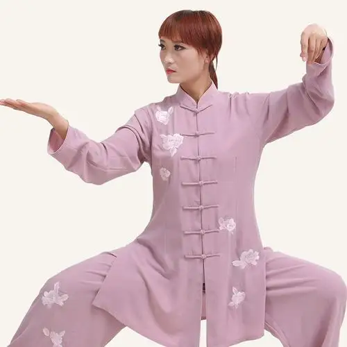 太极服女中老年夏季演出服太极拳比赛表演新款服装太极服