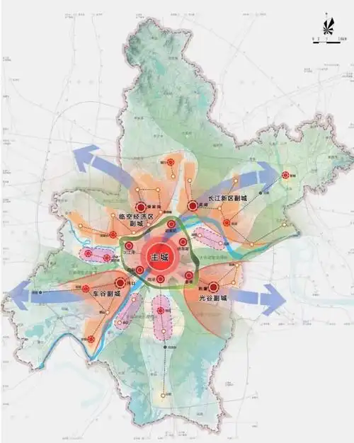 武汉市域空间格局规划图.