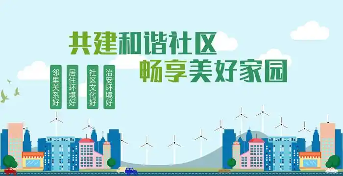 邻里社区展板