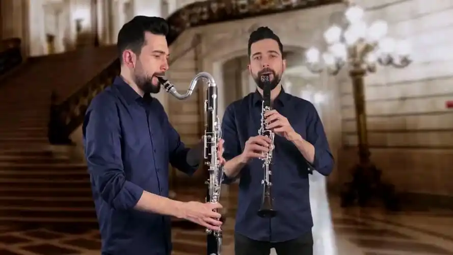 单簧管&低音单簧管演奏巴赫《哥德堡变奏曲-变奏一》bwv988.