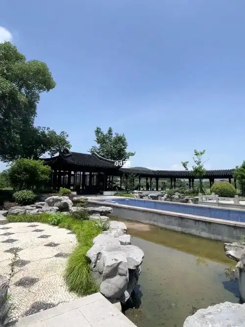 苏州太湖中式园林庄园美景