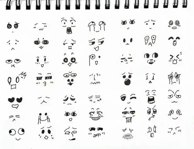 幼儿表情符号简笔画