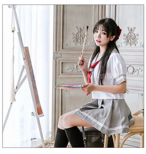 女水手服_lovelive校服sunshine女水手服aqours全员cos 水团高海千歌