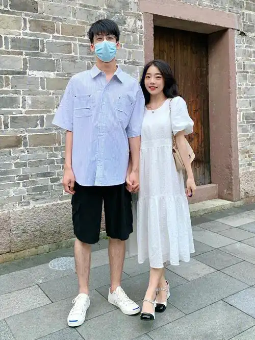 情侣穿搭158178夏日清爽日系文艺风穿搭