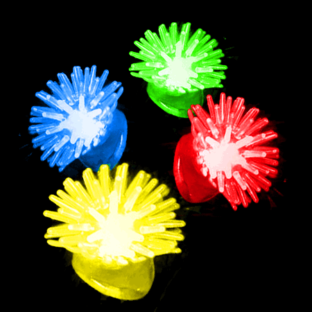 闪光毛毛戒指 发光戒指 tpr发光玩具 儿童戒指,发光玩具图片_6