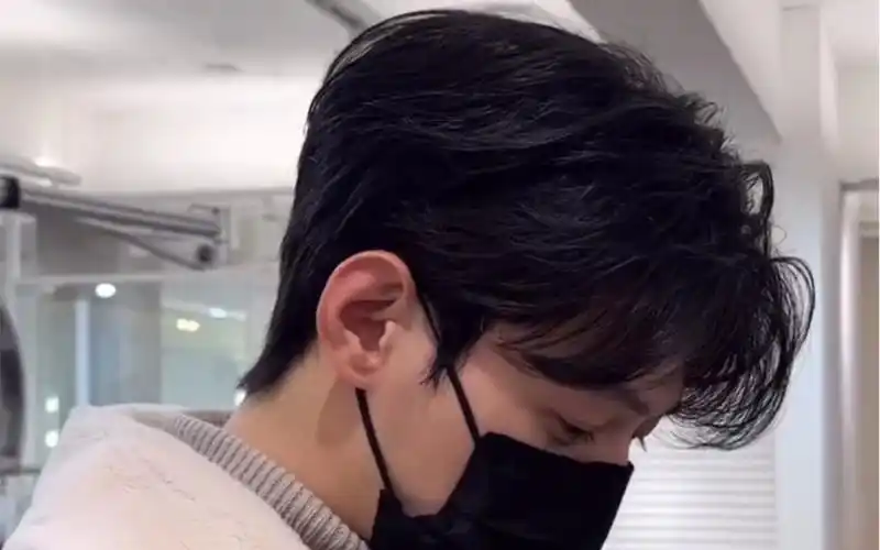 四六分韩式纹理烫!重庆男生发型设计