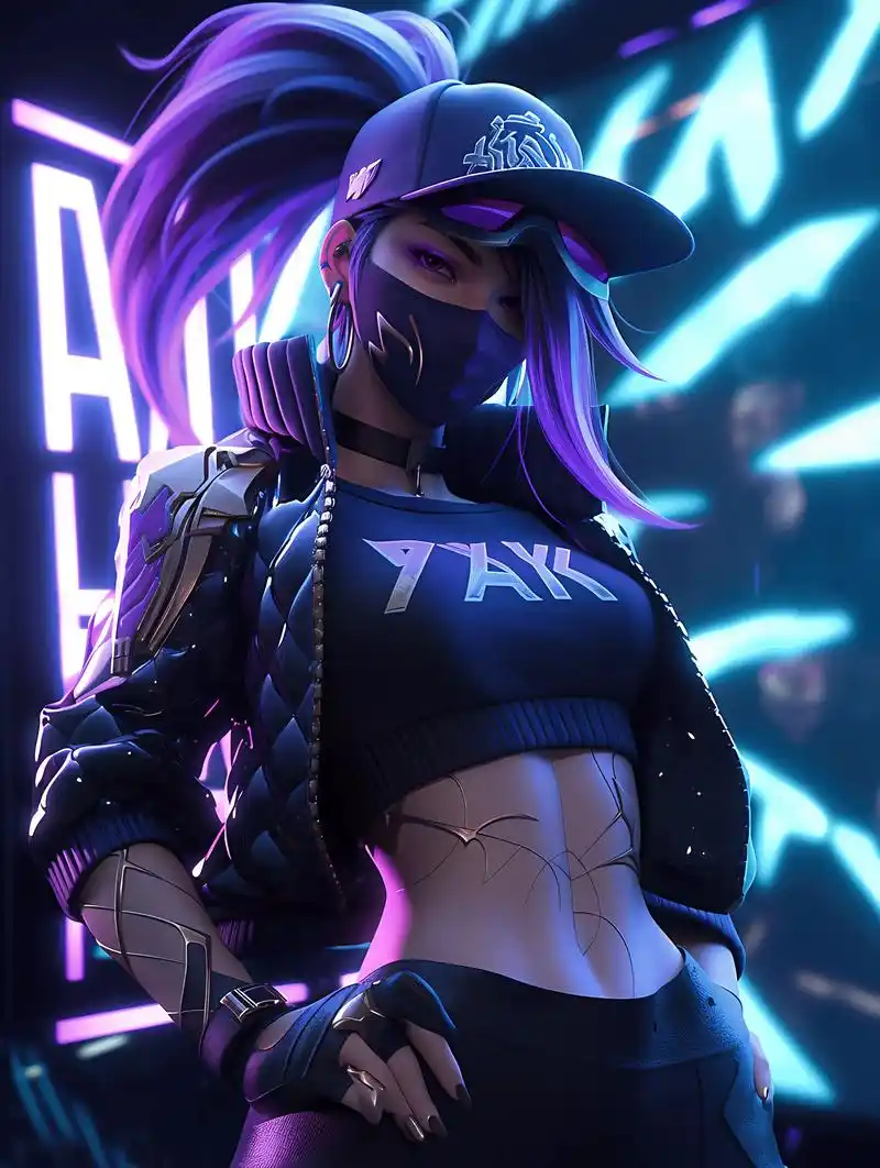 手机壁纸|k/da阿卡丽.#英雄联盟 #英雄联盟手游 #阿卡 - 抖音