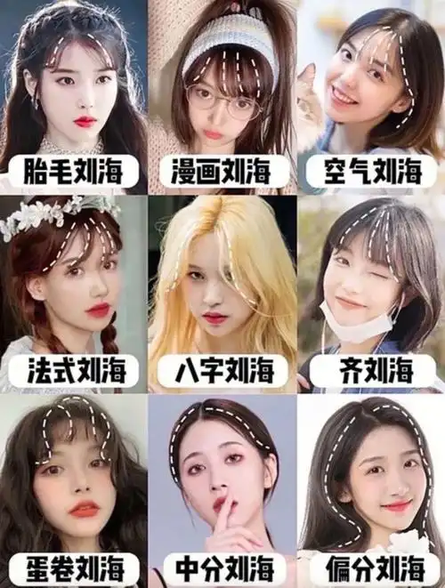 修饰脸型好看好打理刘海大全89