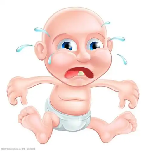 伤心流泪的婴儿图片