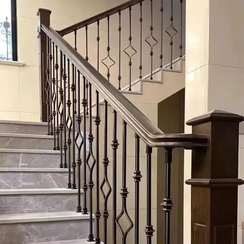 铁艺楼梯扶手#农村自建别墅  #铁艺楼梯扶手