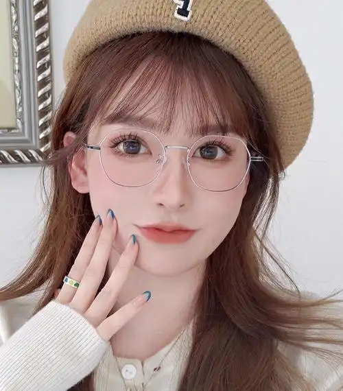 超适合圆脸的修颜眼镜戴上好好看