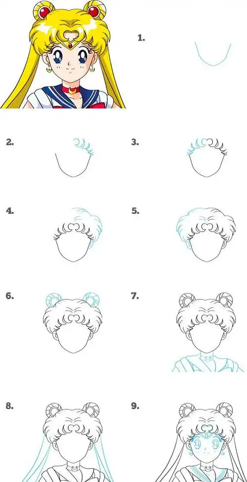 人物简笔画步骤白雪公主