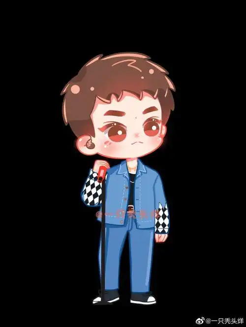 易烊千玺立麦卡通小合集,q版可爱带走想rua
