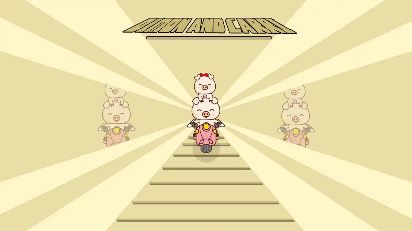 亨亨小猪可爱桌面壁纸高清大图预览1920x1080_卡通动漫下载_美桌网