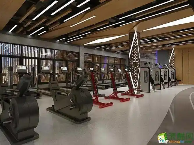 【帝森装饰】康沃健身房现代装修效果图