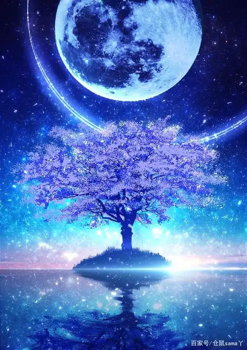 樱花与月色起舞