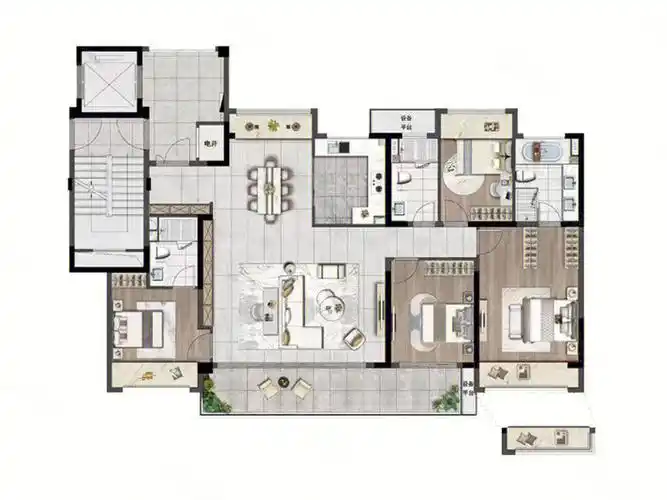 滨湖区约180平大平层户型友好大比拼