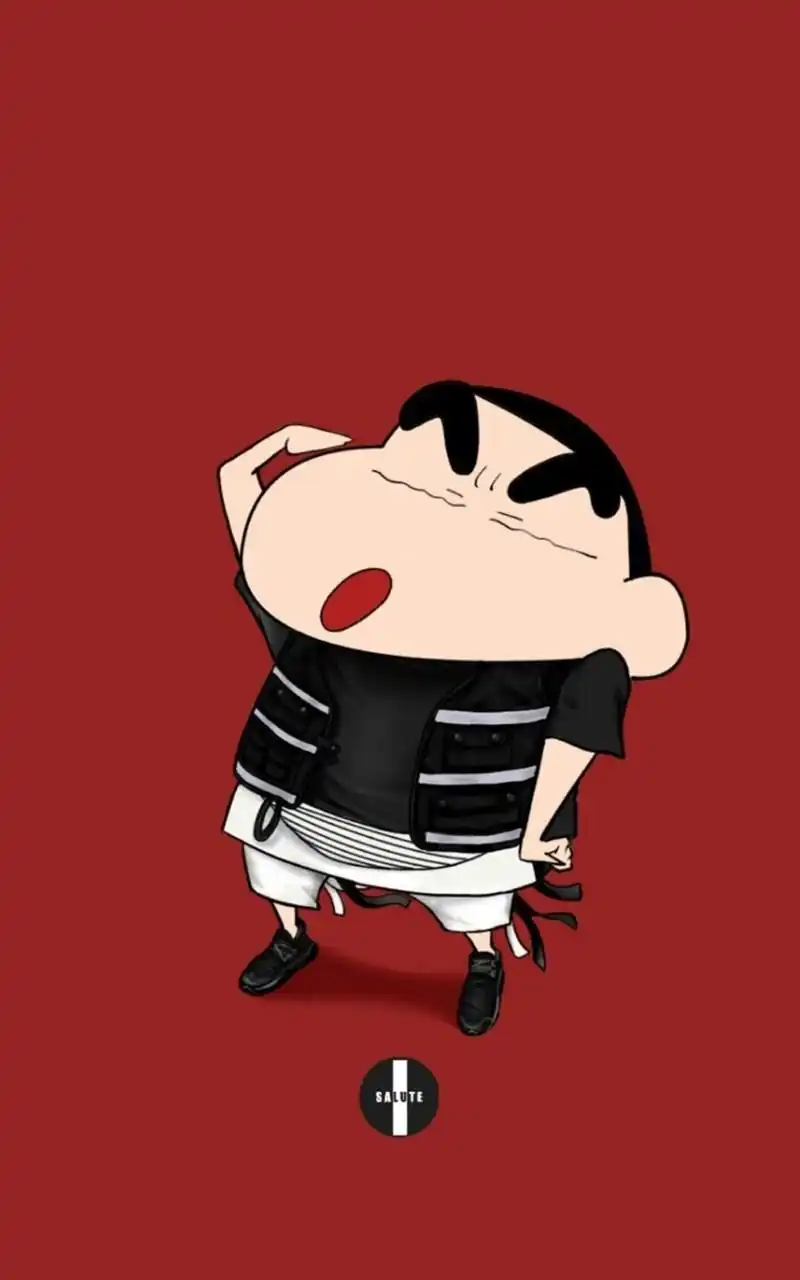 蜡笔小新穿名牌手机滚屏壁纸,分辨率800x1280