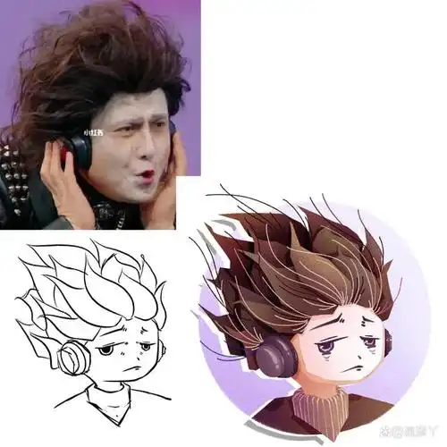 丧丧q版头像,沈腾&剪刀手爱德华合体