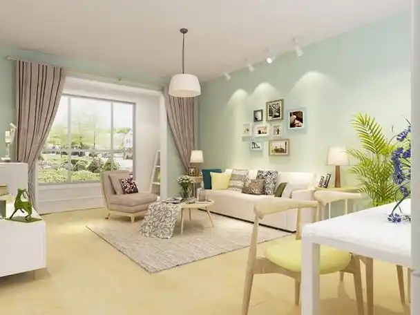 客厅墙面,颜色这样搭真好看,恨不得马上将自家重刷一遍!