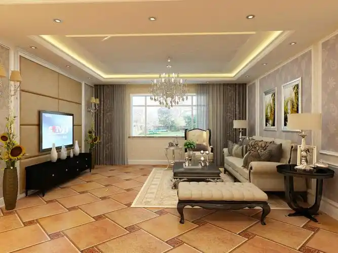 欧式风格三室二厅装修设计效果图