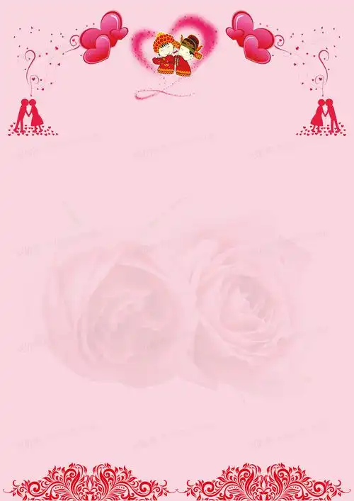 婚宴菜单背景素材