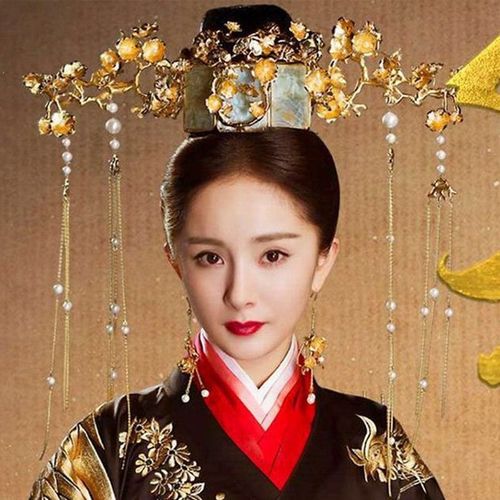 扶摇皇后古装头饰耳环套装杨幂同款结婚古风发饰古代婚礼大气凤冠