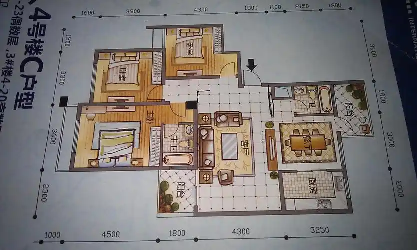 我家客厅正南和正西是墙,其它无墙,入户门为东面,请问电视和沙发如何