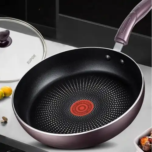 苏泊尔suporpj26k4玻璃盖火红点聚油煎锅平底锅视频