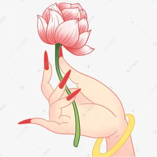 拿莲花的敦煌佛手