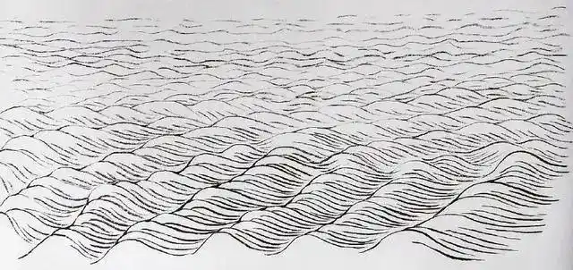 【国画山水】湖水的常见画法|纹理|波纹|墨线|水纹|浓墨_网易订阅