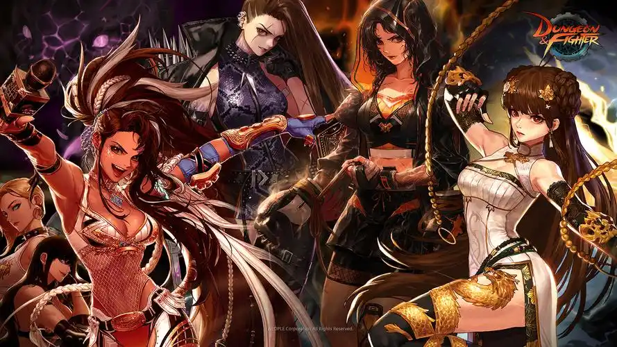 女格斗三觉全身立绘和壁纸,沃特碧们的colg,dnf地下城与勇士 - colg