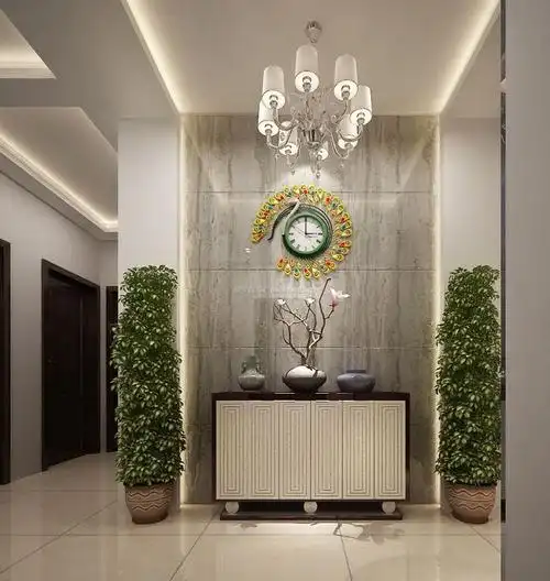 2018现代高档进门玄关装饰柜装修效果图