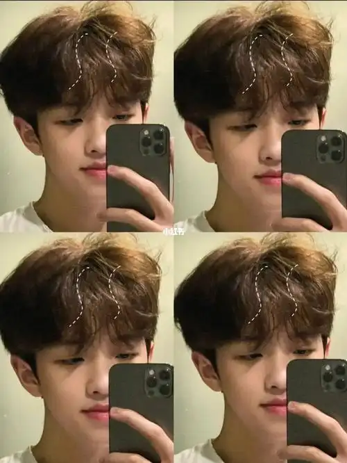 男生发型设计韩式气垫烫适合大部分男生