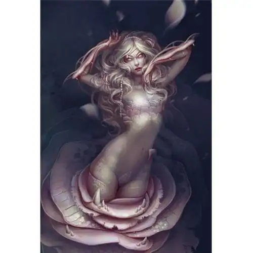 跨境专供 新款动漫系列蛇美人5d钻石画装饰画 外贸货源厂家批发