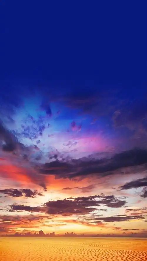 唯美夕阳晚霞天空风景