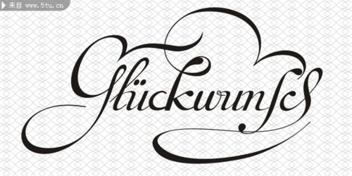 一款张牙舞爪个性花体英文设计字体vandenveldescript